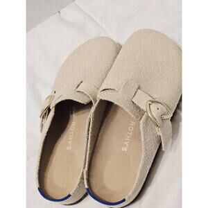 Rothy’s The Buckle Clog Ivory 11 Wren Bouclé Mule Slip On Comfort Fall Boho Indi